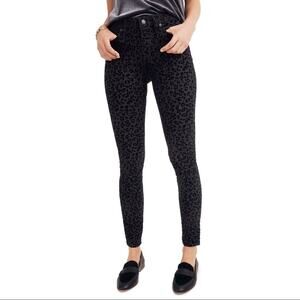 Madewell 9" Mid-Rise Skinny Jeans Velvet Leopard